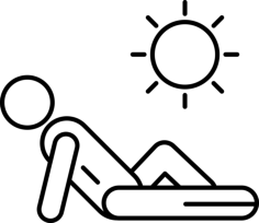 Man Sunbathing Digital Sketch Svg Design, Free Vectors File